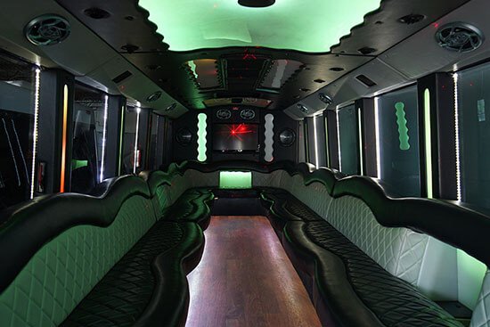 Party bus rentals for a large group 